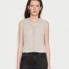 Weekday MIST CHENILLE VEST - Pullover Women -France Weekday Soldes Boutique 16d2618f42974c6e81bb6d5f67a9b57f