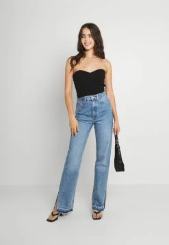 Weekday ROWE SPLIT - Jean droit Women -France Weekday Soldes Boutique 18a91a01ce0048e394c2c547b583eeec
