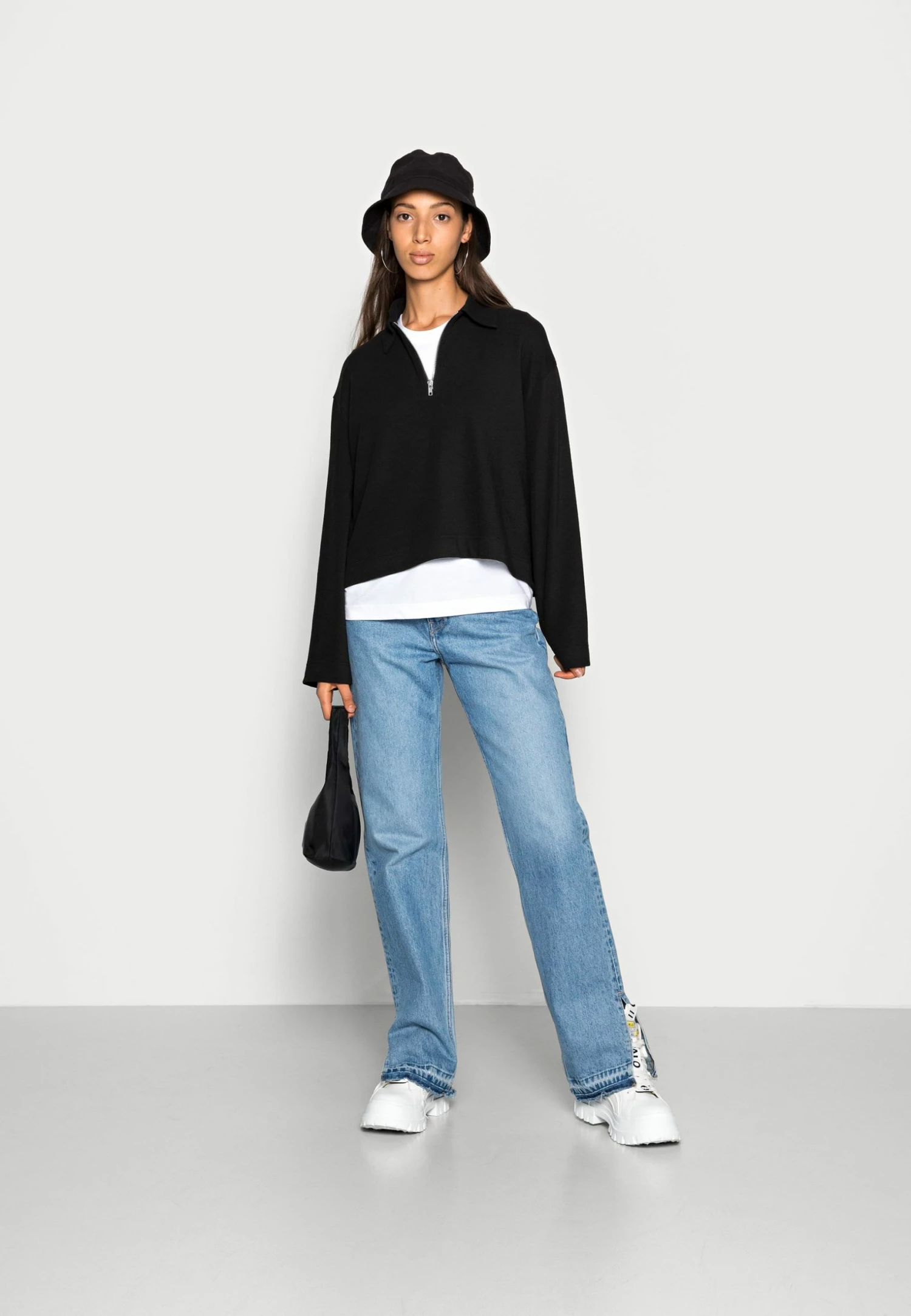 Weekday DENALI ZIP LONG SLEEVE - Sweatshirt Women 4 Weekday DENALI ZIP LONG SLEEVE - Sweatshirt Women – Image 2