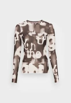 Weekday BLUR LONG SLEEVE - T-shirt à manches longues Women -France Weekday Soldes Boutique 3c52c10647844a9097054bb75615036b 2