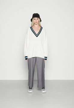 Weekday NORTH V NECK SWEATER - Pullover Women -France Weekday Soldes Boutique 4de3dc57832d451e890d2ba5726f12e7