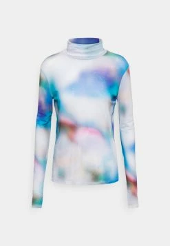 Weekday CHIE PRINTED TURTLENECK - T-shirt à manches longues Women -France Weekday Soldes Boutique 641ee72a410d4801937d2630d38f1464
