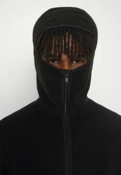 Weekday BALACLAVA HOODIE - Sweat à capuche zippé Men -France Weekday Soldes Boutique 7617eb517b2e41858620b14c1a6b288e