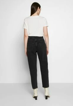 Weekday MEG HIGH MOM WASHED BACK - Jean droit Women -France Weekday Soldes Boutique 78871fb915664352880811021fdf4f1f