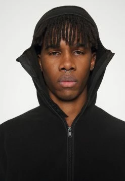 Weekday BALACLAVA HOODIE - Sweat à capuche zippé Men -France Weekday Soldes Boutique b3446b3511a34aefa06aeb4d1e69179a