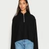 Weekday DENALI ZIP LONG SLEEVE - Sweatshirt Women -France Weekday Soldes Boutique b3b1c404eef14c69bedbf9a0c5af15db