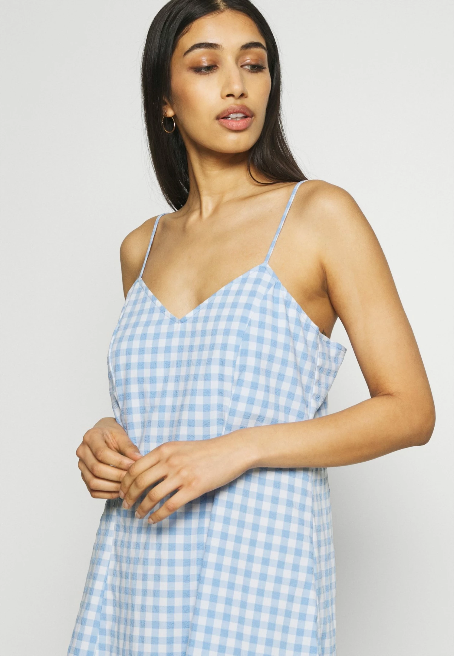 Weekday FAWN SLIP DRESS CHECK - Robe de jour Women 7 Weekday FAWN SLIP DRESS CHECK - Robe de jour Women – Image 5