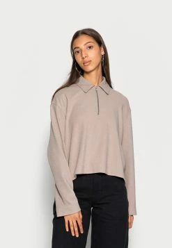 Weekday DENALI ZIP LONG SLEEVE - Sweatshirt Women