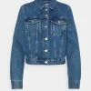Weekday SHRUNKEN JACKET SEA - Veste en jean Women -France Weekday Soldes Boutique f12070fbe1d64fd79cfc7df3c175d172